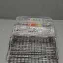 TeamFar Cooling Rack, 5-Tiers Stainless Steel Baking Cooling Wire Rack for Baking Roasting Cooking, Healthy & Firmly Weld, Stackable & Collapsible, Dishwasher Safe, 15x10