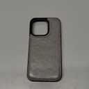 Compatible with iPhone 14 Pro Wallet Case with Card Holder, PU Leather Kickstand Card Slots Case, Double Magnetic Clasp (Gray)