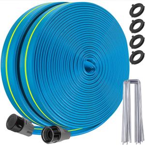 Sprinkler Hose 100FT, Heavy Duty Watering Hoses, Efficient Irrigation Tubing for Garden Lawn Sprinklers System with 40 Pack Staples Sprinkler Hose 100FT, Heavy Duty Watering Hoses, Efficient Irrigation Tubing for Garden Lawn Sprinklers System with 40 Pack Staples
