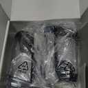 Automatic Soap Dispenser Touchless 17oz/500ml, Set of 2 Pack Liquid Soap Dispenser, Battery Countertop Dispensers with 5 Adjustable Levels, Bathroom Lotion Dispensers over Sink, Silvery