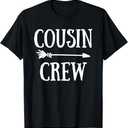 Cousin Crew Squad Family Matching Group Adults Kids Toddlers T-Shirt, Medium 