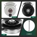 ACEBRI PTO Clutch for John Deere STX38 STX46, for Toro TimeCutter 104-3334 117-7468 SS4235 Z4200 Z4235 Z4202 Clutch, for Warner 5217-9 5217-2 5217-35 Lawn Part, for Craftsman 145028 42" Riding Mower