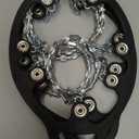 Yaktrax Diamond Grip - Full-Foot Traction on Ice, Snow, & Multi-Terrain Surfaces - Swiveling Diamond Bead Grip Points - Cold-Resistant Easy On/Off Elastic Upper Band