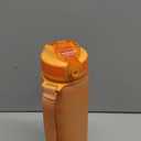 Hyeta 32oz Water Bottles with Straw - Stay Motivated and Hydrated with Convenient Times to Drink Markings, Durable, Leak-proof (Matte Orange)