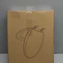 Elongated Toilet Seat Slow Close, Quiet Toilet Seat Cover with Never Loosen Durable Toilet Seat Lid Easy to Install & Clean, Polypropylene (PP), White (Elongated 18.5")