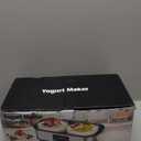 Yogurt Maker with Two Containers, Yogurt Maker Machine with Adjustable Temperature & Time Control, Automatic Shut-Off & Constant Temper for Homemade Probiotic Yogurt, Promoting Gut Health