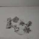 Set of 4 Christmas Stocking Holders for Mantle, Angel Snowflake Snowman Tree 3D Silver Sturdy Stocking Hangers, Vintage Metal Standing Stocking Hook Non Slip for Fireplace Counter Window Decoration