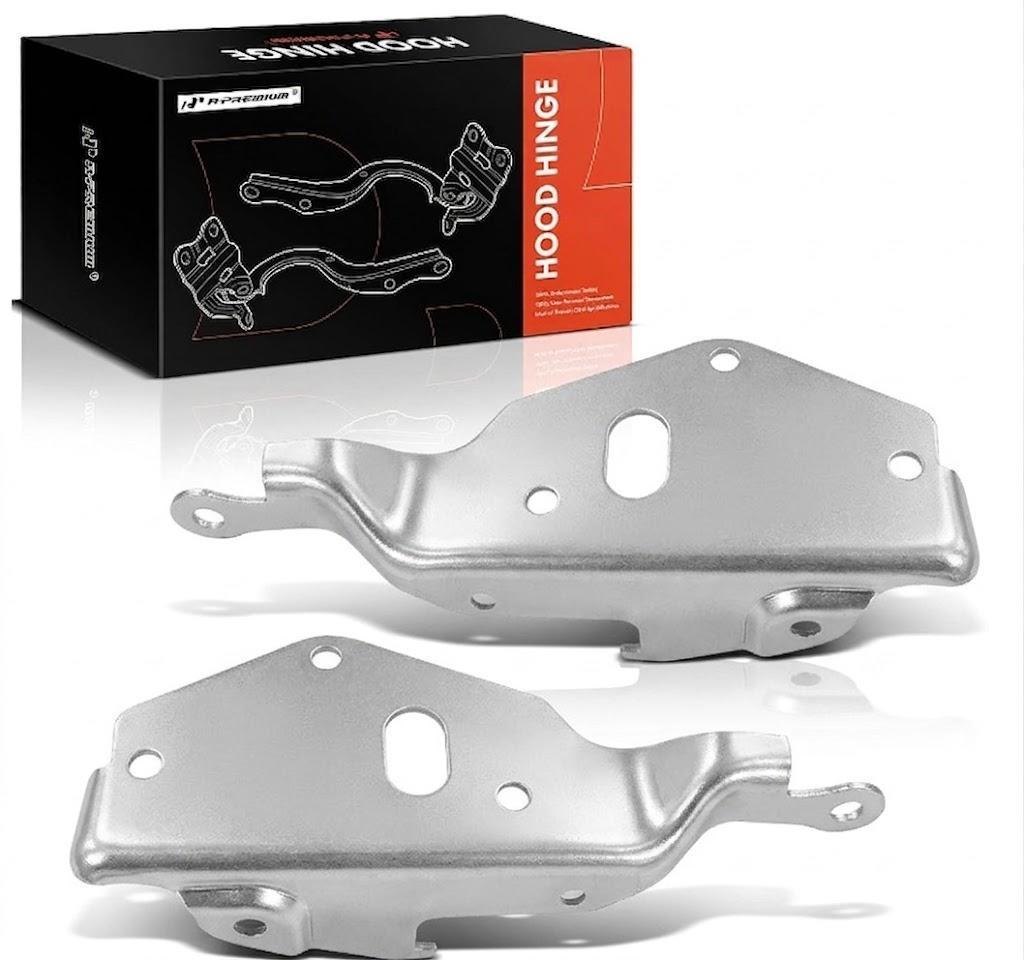 A-Premium Front Driver and Passenger Side Hood Hinges Compatible with Chevy Silverado 1500 1999-2006, Tahoe 2000-2006, Suburban & GMC Sierra 1500, Yukon & Cadillac Escalade, # 12472770, 12472769