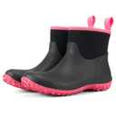 HISEA Women's Rubber Boots Waterproof, Ankle Rain Boots Insulated Neoprene Mud Boots, Anti-Slip Outdoor Work Shoes for Hunting Gardening Farming Yard Working