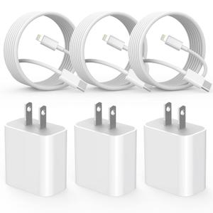 Fast Charger iPhone,i Phone Charge Cable,3Pack iPhone Charger Fast Charging 6Foot Phone Charging USB C Charge Adapter 6FT Type C to Lightning Cable for iPhone 14 Pro Max/14 Plus/13/12 Mini/11/10/XS/SE