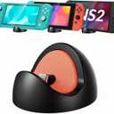 Switch Charging Dock for Nintendo Switch 2 (2025) or 1/Lite/OLED,Portable Carrying Charging Station for Travel or Outdoor and Home(No Cable Included