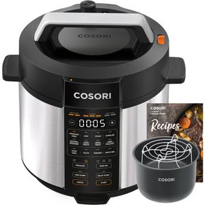 COSORI Electric Pressure Cooker 6-Qt, 9-in-1 Multi-Cooker: Rice, Sauté, Sous Vide, Sterilizer, 1100W, Stainless Steel, Aluminium Inner Pot, Cookbook,Christmas Gift