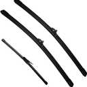 3Pcs for Mercedes Benz GLE350 GLE450 GLE53 GLE580 GLE63 GLS450 GLS580 2020-2024, Original Equipment Automotive Replacement Windshield Wiper Blades for My Car- 26"/22"/13" (Without Washer Nozzle)