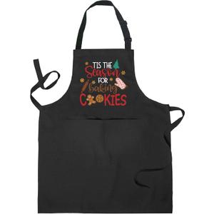 Cute Christmas Aprons for Women with Pockets, Holiday Aprons for Women, Christmas Kitchen Decor