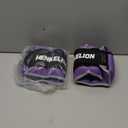 Henkelion 1 Pair 10 Lbs Adjustable Ankle Weights For Women Men Kids, Strength Training Wrist Weights Ankle Weights Set For Gym, Fitness Workout, Running, Lifting Exercise - each 5 Lbs Purple