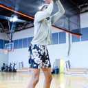 Mens Mesh Floral Shorts Art Print Butterfly Graphic Lightweight Casual Loose Designer Knee Length with Pockets (M)