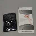 Medical Compression Thigh High Anti Embolism Stockings 15-20mmHg, for Edema, Varicose Veins, Swelling with Inspection Hole, Women & Men (Large, Black)