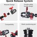IFOOTAGE Spider Crab Support Rod SA-32Camera Slider Support Arm StabilizerAdjustable Length 360 Degrees Rotation with C Clamps and BallheadConnecting Camera Video Slider and Tripod