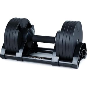 Adjustable Dumbbell (Single) 5-40/80lb, 5lb Increments, for Home Gym Fitness - Upto 20 weight settings