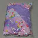 Girls Bathing Suits Size 10-12 Years Purple Pink Swimsuits UPF 50+ Sun Protection Rash Guard Sets (Purple)