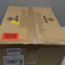 48 Inch Low Profile Ceiling Fan without Lights, Brown Farmhouse Ceiling Fan no Light, 6-Speeds, Quiet Reversible DC Motor, Indoor/Outdoor Ceiling Fans with Remote for Patio, Living Room, Bedroom