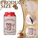 12 Pcs Cowgirl Can Coolers Bachelorette Party Favors Cowgirl Wedding Gift Personalized Drink Holders for Bachelorette Party Favors