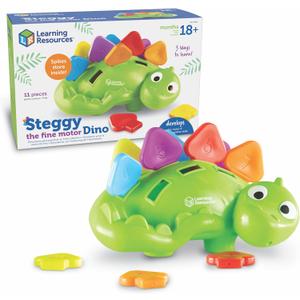 Learning Resources Steggy The Fine Motor Dino, Fine Motor Toy, Ages 2+
