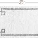 Madison Park Evan 100% Cotton Bathroom Rug Non Slip Backing-Luxrurious Tufted Plush Bath Mat Absorbent, Quick Dry, Spa Design Shower Room Dcor, 24x40, White