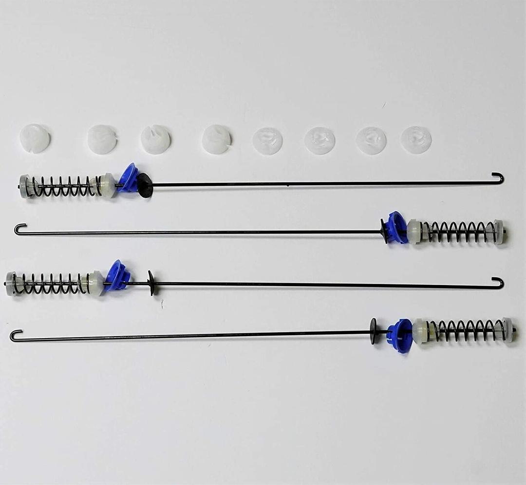 Suspension Rod Kit Replacement For Whirlpool WTW6200SW0 WTW6200SW1 WTW6200SW2 WTW6200SW3 WTW6200VW0 WTW6300SB0 WTW6300SB1 WTW6300SB2 WTW6300SG0 WTW6300SG1 WTW6300SG2 WTW6300SW0 Washing Machine