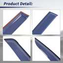 Rain Guards Window Visor Fit for Honda Passport 2026 Wind Deflectors Accessories Window Vent Visors Tape-on Outside Left & Right Side