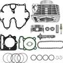 12209-KL4-005 10:1 Piston 89mm Stock Bore Cylinder Top End Rebuild Kit Compatible with Honda XR400R 1996-2004 TRX400X 2009-2014 TRX400EX 1999-2008 Replace 12191-KCY-673