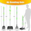 TOOGE Larger Pooper Scooper, Dog Pooper Scooper for Large Medium Small Dogs Heavy Duty Long Handle Metal Tray Rake Shovel Set for Yard Grass
