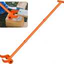 110 Degree Pallet Buster, 48" Carbon Steel Deck Board Removal Tool, Powerful Pry Bar for Deck, Pallet, Hardwood Board Demolition Without Wrist Strain