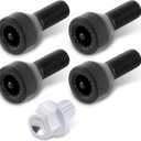 AUTOKAY 36136786419 Set of 5 Locking Wheel Nuts Bolts Nuts Set and Master Key Fits for BMW 1/3/5/6 Series M12 x 1.5