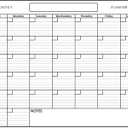 24" x 36" Erasable Undated One Month Laminated Wall Calendar Monthly Planner Blank Reusable for Organizing Home, Office and Academic Schedules
