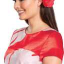 Disguise womens Lilo Costume for Women, Official Adult Lilo and Stitch Costume Dress and Flower Hairclip (Red, S)