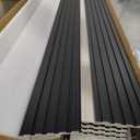 Art3d Slat Wall Panels, WPC Soundproof 3D Wall Paneling for Interior Wall Decor, TV Background, 8-Pack 96 x 6 in. Black