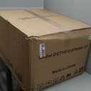 Upholstered Dining Chairs Set of 1 with Casters, Wingback Modern Side Armless Deskchair with Rollers for Diningroom Bedroom Livingroom Reading Room, Cream Faux Leather, Count of 1