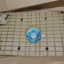 26" x 14" Large Gold Kitchen Sink Grid and Sink Protector, Stainless Steel Sink Rack for Bottom of Kitchen Sink,Centered Drain with Corner Radius, Stainless Steel