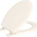 PROFLO PFTSWEC1000 Round Closed-Front Toilet Seat with Quick Release and Lid - Biscuit
