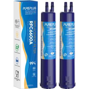 PUREPLUS Compatible with 4396841, 4396710, Everydrop Filter 3, EDR3RXD1, 46-9083, 46-9030, 9030, 9083, Refrigerator Water Filter, 2Pack