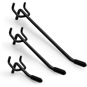 66 Piece Heavy Duty Pegboard Hooks Set,2/4/6 Inch Organizer Kit for Garage & Workshop Fits 3/16 Holes on 1/4 Thick Boards
