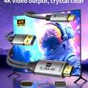 Reborn HDMI to USB C Cable Adapter [6FT 4K@60Hz], Uni-Directional HDMI (Source) to USB-C (Monitor) with USB Power for AR Glasses XREAL OneAir 2 Pro/VITURE Pro/RayNeo Air 2s,PS5,Portable Monitors