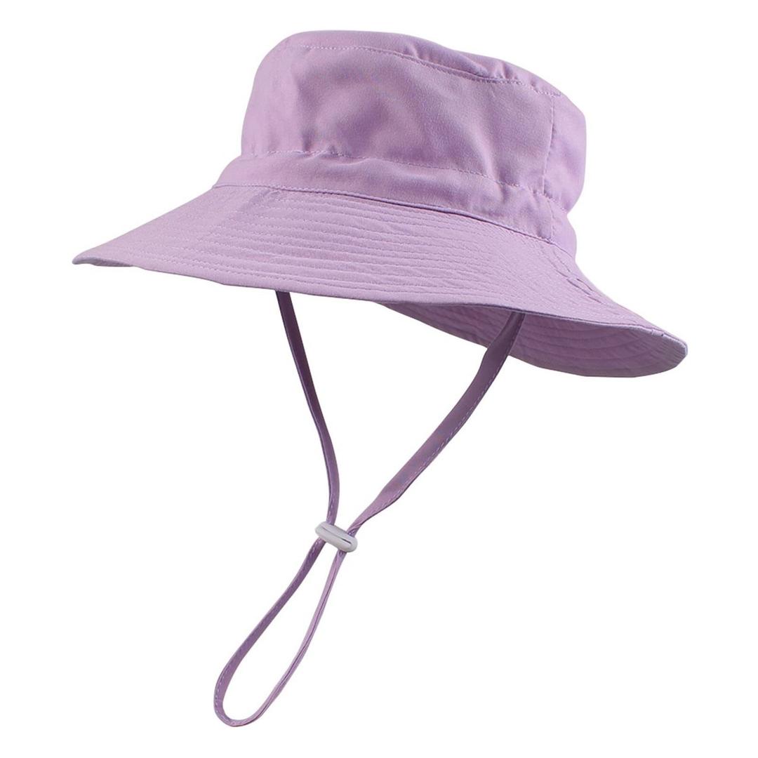 Peecabe Summer Baby Sun Hat for Boys Girls UPF 50+ Wide Brim Toddle Bucket Hat Adjustable Baby Beach Cap 0-8 Years
