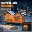 Outdoor Heated Cat House for Outside, Heated Outdoor Cat House Weatherproof