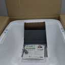 Catit Airsift Jumbo Hooded Litter Pan, Warm Gray/White - Privacy and Easy Access for Cleaning - Ideal for Larger or Multiple Cat Households