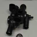 68003582AB Engine Coolant Thermostat Housing Assembly Compatible with Dodge, Chrysler, Jeep - Journey 09-20, Avenger 09-14, Compass Patriot 07-17, Caliber, Sebring, 200 4Cyl 2.4L 2.0L