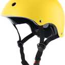 OUWOR Skateboard Bike Helmet, Lightweight Adjustable, Multi-Sport for Bicycle Skate Scooter, 3 Sizes for Adult Youth & Kids, L 57-61cm