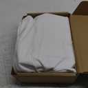 Amazon Basics Lightweight Pleated Bed Skirt, Queen, Bright White, Solid