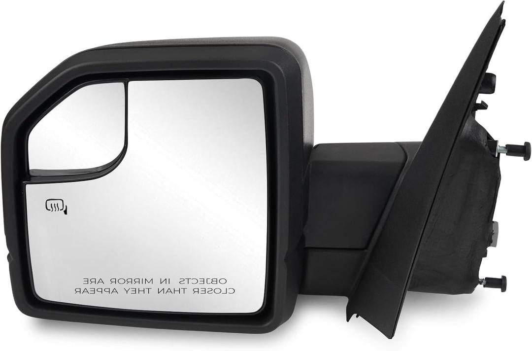 Left Driver Side Door Mirror Assembly Compatible with Ford F150 2015-2020 with Turn Signal, Power Heated, Blind Spot Glass Replaces FL3Z17683CB (6 Pins)